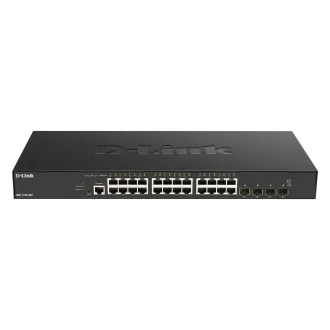 D-Link DXS-1210-28T 24 x 10G Base-T vrata   4 x 10G/25G SFP28 vrata Pametno upravljano stikalo