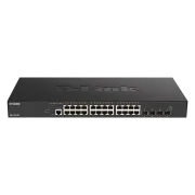 D-Link DXS-1210-28T 24 x 10G Base-T vrata   4 x 10G/25G SFP28 vrata Pametno upravljano stikalo