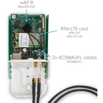 MikroTik Pigtail ACSMAUFL 15cm, U.FL - SMA Female