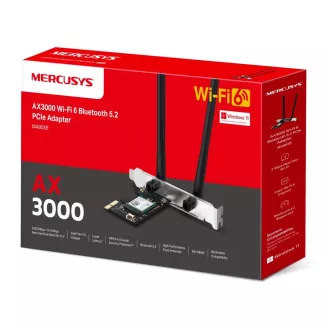 Mercusys MA80XE AX3000 WiFi6 BT PCIe adapter