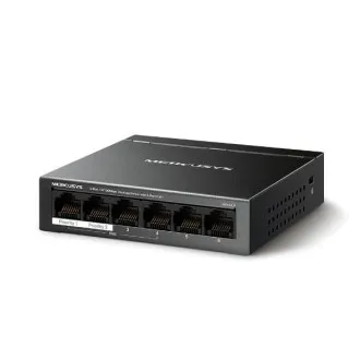 Mercusys MS106LP namizni stikalo s 6 FE-vtičnicami in 4 PoE  vtičnicami