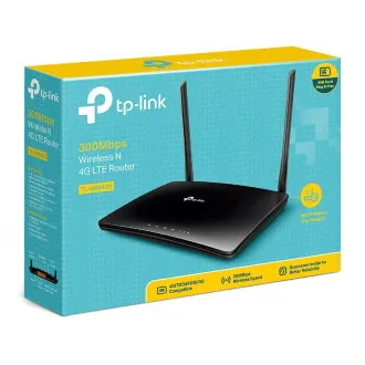 Usmerjevalnik TP-Link TL-MR6400 4G LTE WiFi N, 4x vrata FE Usmerjevalnik TP-Link TL-MR6400 4G LTE WiFi N, 4x vrata FE