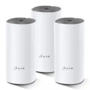 TP-Link AC1200 Celodomski brezžični omrežni sistem WiFi Deco E4 (3 pakiranja), 2x10/100 RJ45