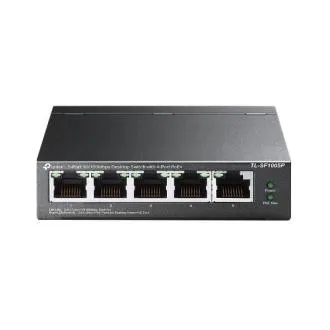 TP-Link TL-SF1005P 5x10/100 (4xPOE) 67 W namizni jekleni stikalo za CCTV