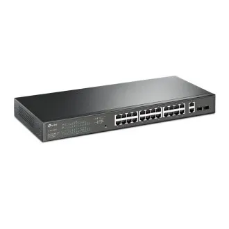 TP-Link TL-SG1428PE stikalnik za vgradnjo v omaro z 24 x Gb POE (250 W), 2 x Gb brez POE in 2 x SFP TP-Link TL-SG1428PE stikalnik za vgradnjo v omaro z 24 x Gb POE (250 W), 2 x Gb brez POE in 2 x SFP
