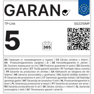 TP-Link TL-SG2210MP 8xGb 2xSFP pametno stikalo za vgradnjo v stojalo, 150 W POE , Omada SDN