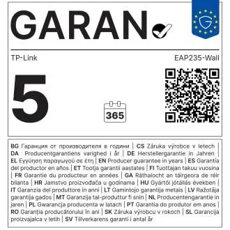 TP-Link EAP235-Wall AC1200 4xGb stenski dostopni točki Omada SDN TP-Link EAP235-Wall AC1200 4xGb stenski dostopni točki Omada SDN