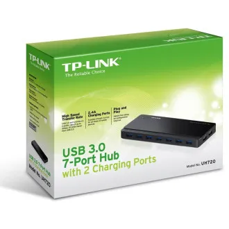 TP-Link 7 vrat USB 3.0 Hub 2 vrata USB za polnjenje TP-Link 7 vrat USB 3.0 Hub 2 vrata USB za polnjenje