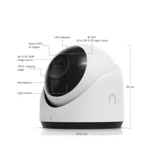 Ubiquiti UVC-G6-Turret-W - UniFi Protect G6 Turret, bela