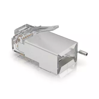 Ubiquiti UISP-Connector-SHD - STP RJ45 konektor, Cat5, 8p8c, žica, pozlačena, AWG24 (100 kosov)
