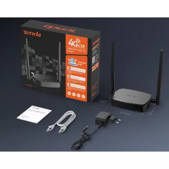 Tenda 4G05 Wi-Fi N300 4G/3G LTE usmerjevalnik, 2x WAN/LAN, 1x nanoSIM, IPv6, VPN, LTE Cat.4, CZ App Tenda 4G05 Wi-Fi N300 4G/3G LTE usmerjevalnik, 2x WAN/LAN, 1x nanoSIM, IPv6, VPN, LTE Cat.4, CZ App