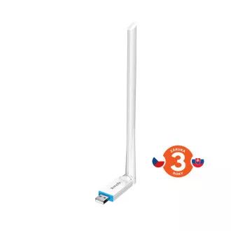 Tenda U2v5 AX300 WiFi 6 USB adapter, 286 Mb/s, 802.11ax/b/g/n, 6 dBi, Soft AP, Win 7/10/11, Linux