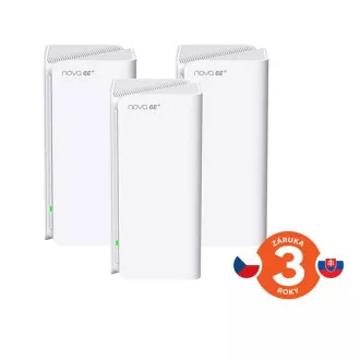 Tenda Nova MX21 Pro (3 paketi) WiFi6E AXE5700 Mesh Gigabitni sistem, 9x GLAN/GWAN, WPA3, VPN, CZ aplikacija