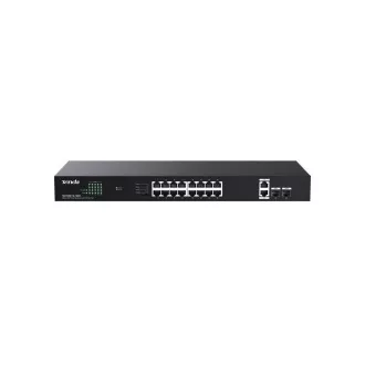 Tenda TEG1120P-16-150W PoE  Gigabitno stikalo 16x 1Gbps PoE  802.3af/at   2x SFP   2x RJ45, 135W, Rack
