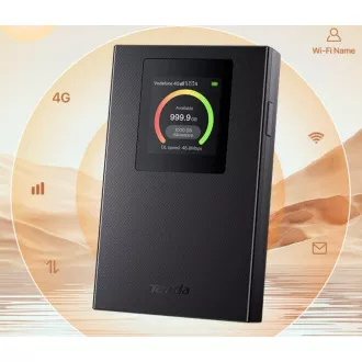 Tenda 4G185v4 4G LTE Mobile AX300 Wi-Fi baterijski modem usmerjevalnik, LCD, WPA 3, USB-C Tenda 4G185v4 4G LTE Mobile AX300 Wi-Fi baterijski modem usmerjevalnik, LCD, WPA 3, USB-C
