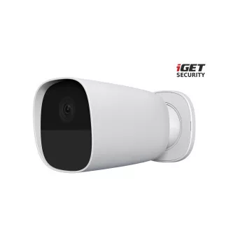 iGET SECURITY EP26 White - Baterijska kamera WiFi FullHD, IP65, zvok, samostojna in za alarm M5-4G CZ