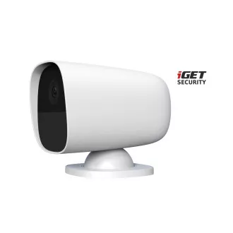 iGET SECURITY EP26 White - Baterijska kamera WiFi FullHD, IP65, zvok, samostojna in za alarm M5-4G CZ