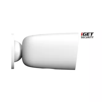 iGET SECURITY EP26 White - Baterijska kamera WiFi FullHD, IP65, zvok, samostojna in za alarm M5-4G CZ