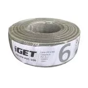 Instalacijski kabel iGET CAT6 UTP PVC Eca 100m/škatla, žični kabel, z razredom požarne odpornosti Eca