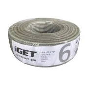 Instalacijski kabel iGET CAT6 UTP PVC Eca 100m/škatla, žični kabel, z razredom požarne odpornosti Eca