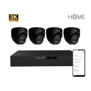 iGET HOME N85P4 - kamera NVR PoE z ločljivostjo 3K, 8CH NVR   4x kamera z zvokom, IR in LED