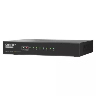 Stikalo QNAP QSW-1108-8T-R2 (8x vrata 2,5GbE, pasivno hlajenje, podpora 100M/ 1G/ 2,5G)