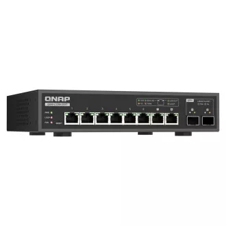 QNAP stikalo QSW-L3208-2C6T (6x 10GbE port, 2x 10G SFP /NBASE-T Combo, Lite Managed)