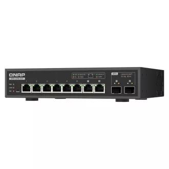 QNAP stikalo QSW-L3208-2C6T (6x 10GbE port, 2x 10G SFP /NBASE-T Combo, Lite Managed)