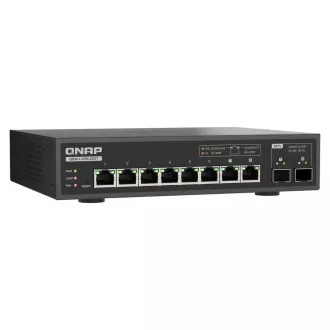 QNAP stikalo QSW-L3208-2C6T (6x 10GbE port, 2x 10G SFP /NBASE-T Combo, Lite Managed)