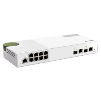 Upravljano stikalo QNAP QSW-M2108-2C (8x 2,5GbE RJ45 in 2x kombinirano 10GbE SFP /RJ-45)
