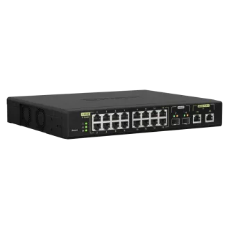 Upravljano stikalo QNAP QSW-M2116P-2T2S (16x 2,5GbE PoE  RJ45 / 2x 10GbE RJ45 PoE   / 2x 10GbE SFP )