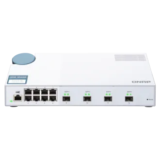 QNAP-ov upravljani stikalo QSW-M408S (12 vrat: 8x gigabitnih vrat   4x 10G SFP  vrata)