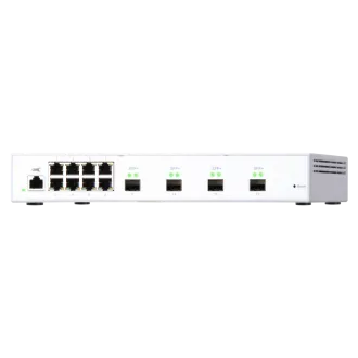 QNAP-ov upravljani stikalo QSW-M408S (12 vrat: 8x gigabitnih vrat   4x 10G SFP  vrata)