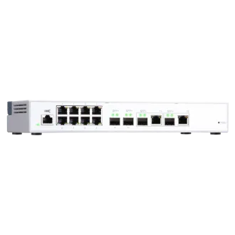QNAP-ov upravljani stikalo QSW-M408-2C (12 vrat: 8x gigabitnih vrat   4x 10G SFP  / 2x 10GbE kombinirana vrata)