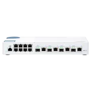 Upravljano stikalo QNAP QSW-M408-4C (12 vrat: 8x gigabitna vrata   4x kombinirana vrata 10G SFP  / 10GbE)