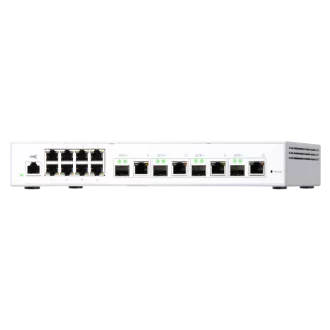 Upravljano stikalo QNAP QSW-M408-4C (12 vrat: 8x gigabitna vrata   4x kombinirana vrata 10G SFP  / 10GbE)