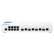 Upravljano stikalo QNAP QSW-M408-4C (12 vrat: 8x gigabitna vrata   4x kombinirana vrata 10G SFP  / 10GbE)