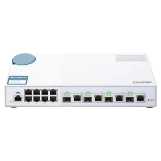 Upravljano stikalo QNAP QSW-M408-4C (12 vrat: 8x gigabitna vrata 4x kombinirana vrata 10G SFP / 10GbE) Upravljano stikalo QNAP QSW-M408-4C (12 vrat: 8x gigabitna vrata 4x kombinirana vrata 10G SFP / 10GbE)