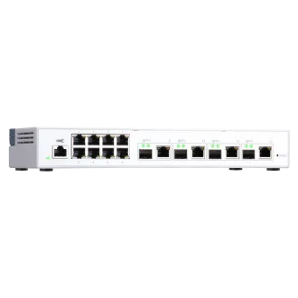 Upravljano stikalo QNAP QSW-M408-4C (12 vrat: 8x gigabitna vrata 4x kombinirana vrata 10G SFP / 10GbE) Upravljano stikalo QNAP QSW-M408-4C (12 vrat: 8x gigabitna vrata 4x kombinirana vrata 10G SFP / 10GbE)