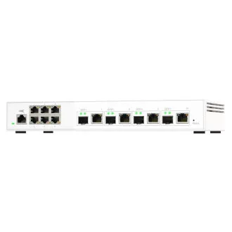 Upravljano stikalo QNAP QSW-M2106-4C (6x 2,5GbE RJ45 in 4x kombinirano 10GbE SFP / 10GbE RJ-45) Upravljano stikalo QNAP QSW-M2106-4C (6x 2,5GbE RJ45 in 4x kombinirano 10GbE SFP / 10GbE RJ-45)