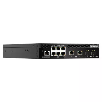 Upravljano stikalo QNAP QSW-M2106R-2S2T (6x 2,5GbE RJ45, 2x 10GbE RJ45, 2x 10GbE SFP , majhna širina)