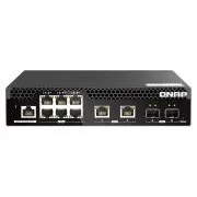Upravljano stikalo QNAP QSW-M2106R-2S2T (6x 2,5GbE RJ45, 2x 10GbE RJ45, 2x 10GbE SFP , majhna širina)