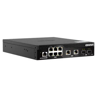 Upravljano stikalo QNAP QSW-M2106R-2S2T (6x 2,5GbE RJ45, 2x 10GbE RJ45, 2x 10GbE SFP , majhna širina) Upravljano stikalo QNAP QSW-M2106R-2S2T (6x 2,5GbE RJ45, 2x 10GbE RJ45, 2x 10GbE SFP , majhna širina)