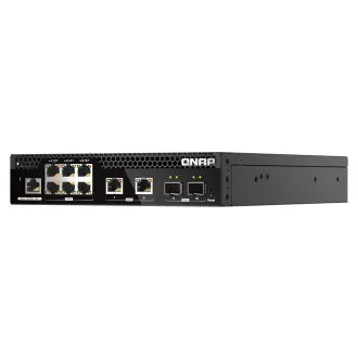 Upravljano stikalo QNAP QSW-M2106R-2S2T (6x 2,5GbE RJ45, 2x 10GbE RJ45, 2x 10GbE SFP , majhna širina) Upravljano stikalo QNAP QSW-M2106R-2S2T (6x 2,5GbE RJ45, 2x 10GbE RJ45, 2x 10GbE SFP , majhna širina)