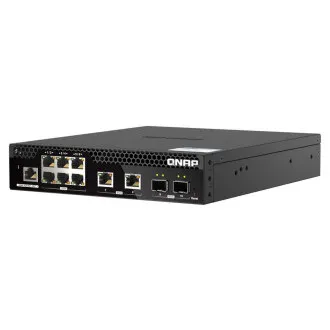 Upravljano stikalo QNAP QSW-M2106R-2S2T (6x 2,5GbE RJ45, 2x 10GbE RJ45, 2x 10GbE SFP , majhna širina) Upravljano stikalo QNAP QSW-M2106R-2S2T (6x 2,5GbE RJ45, 2x 10GbE RJ45, 2x 10GbE SFP , majhna širina)