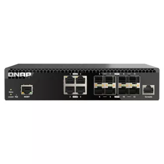 Upravljano stikalo QNAP QSW-M3212R-8S4T (4x vrata 10GbE   8x vrata 10G SFP , polovična širina)