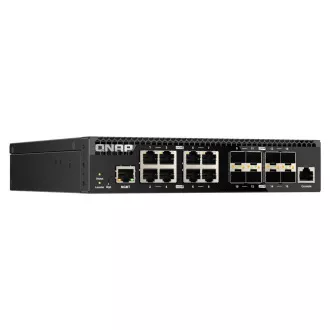 Upravljano stikalo QNAP QSW-M3212R-8S4T (4x vrata 10GbE   8x vrata 10G SFP , polovična širina)