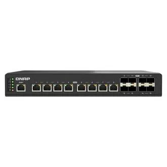 Upravljano industrijsko stikalo QNAP QSW-IM3216-8S8T: 16x 10G vrat (8x 10Gb SFP  in 8x 10Gb RJ-45)