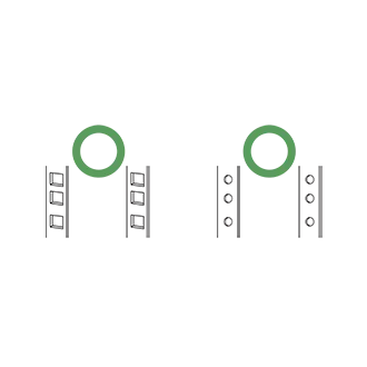 QNAP Rail Kit, podporni stojalo 126 ~ 415 mm za 1U/2U/3U model QNAP za montažo v kratke globine v omaro