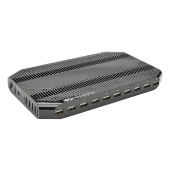 Polnilna postaja USB s prostorom za shranjevanje, izhod 10x 12V, 8A, 96W, napajalni kabel Schuko
